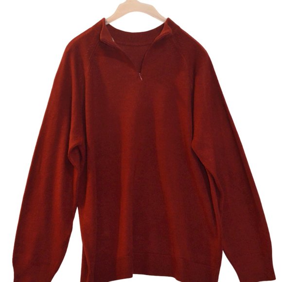 Sara Bentley Knit Soft Acrylic Scarlet Red Long Sleeve Sweater XL - Picture 2 of 11